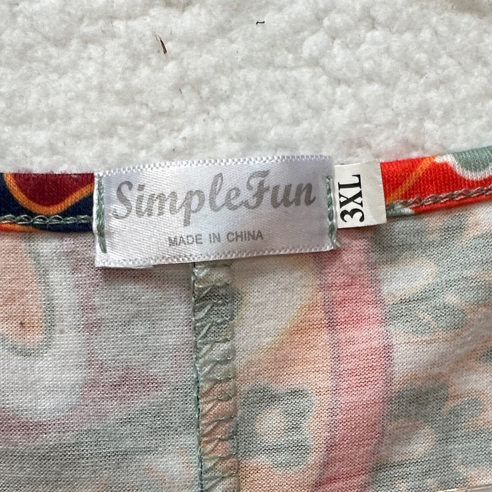 Simply Fun Sleeveless Multicolor Patterned Dress … - image 7